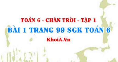 Bài 1 trang 99 SGK Toán 6 Tập 1 Chân trời sáng tạo